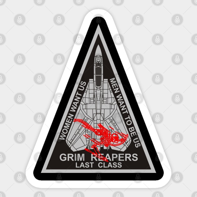 F14 Tomcat - VF101 Grim Reapers Sticker by MBK